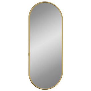 vidaXL Wall Mirror Gold 60x25 cm Oval - Giant Lobelia