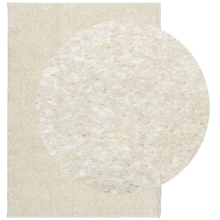 vidaXL Rug ISTAN High Pile Shiny Look Cream 200x280 cm - Giant Lobelia