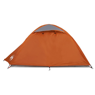 Camping Tent 2-Person Grey and Orange Waterproof - Giant Lobelia