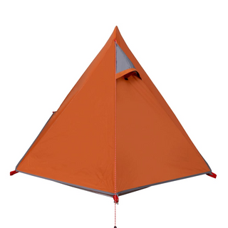 Camping Tent 2-Person Grey and Orange Waterproof - Giant Lobelia