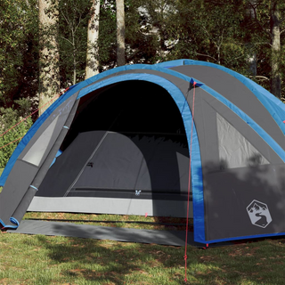 Camping Tent 4-Person Blue Waterproof - Giant Lobelia