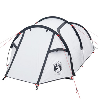 Camping Tent 3-Person White Blackout Fabric Waterproof - Giant Lobelia