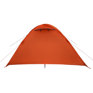 Camping Tent 4-Person Grey and Orange Waterproof - Giant Lobelia