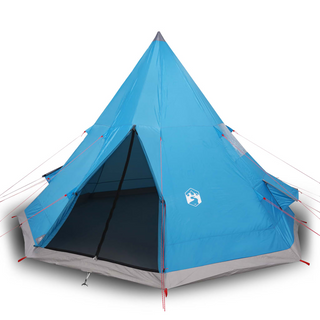 Camping Tent 4-Person Blue Waterproof - Giant Lobelia