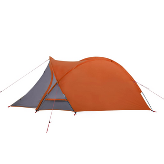 Camping Tent 2-Person Grey and Orange Waterproof - Giant Lobelia