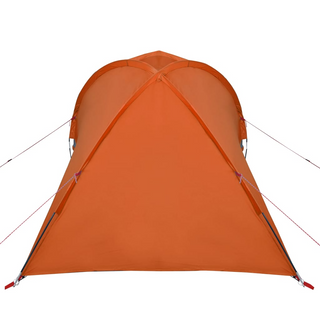 Camping Tent 2-Person Grey and Orange Waterproof - Giant Lobelia