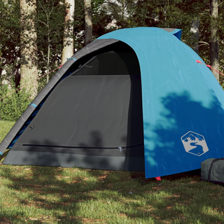 Camping Tent 4-Person Blue Waterproof - Giant Lobelia