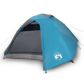 Camping Tent 4-Person Blue Waterproof - Giant Lobelia