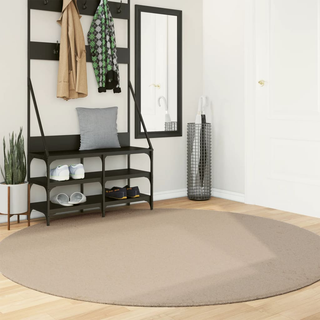 vidaXL Rug HUARTE Short Pile Soft and Washable Sand Ø 200 cm - Giant Lobelia