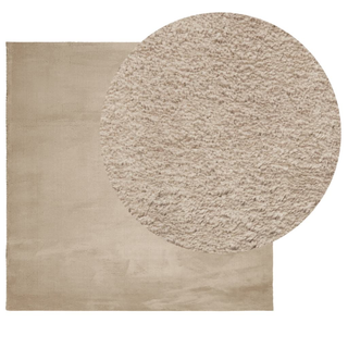 vidaXL Rug HUARTE Short Pile Soft and Washable Sand 200x200 cm - Giant Lobelia