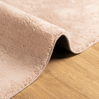 vidaXL Rug HUARTE Short Pile Soft and Washable Blush 240x240 cm - Giant Lobelia