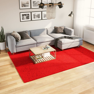 Rug HUARTE Short Pile Soft and Washable Red 200x280 cm - Giant Lobelia