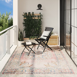 vidaXL Rug ARBIZU Indoor and Outdoor Vintage Design 200x280 cm - Giant Lobelia