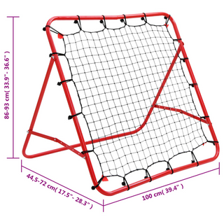 Adjustable Football Kickback Rebounder 100 x 100 cm - Giant Lobelia