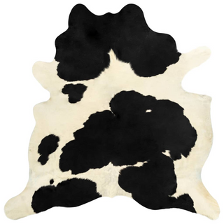 vidaXL Real Cowhide Rug Black and White 180x220 cm - Giant Lobelia