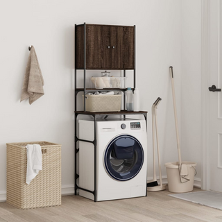 vidaXL Washing Machine Cabinet Brown Oak 68x48.5x194 cm