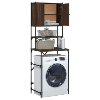 vidaXL Washing Machine Cabinet Brown Oak 68x48.5x194 cm