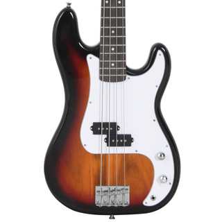 vidaXL Electric Bass Guitar for Beginner with Bag Brown and White 4/4 46" - Giant Lobelia