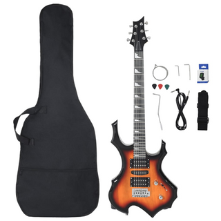 vidaXL Electric Guitar for Beginner with Bag Brown and Black 4/4 39" - Giant Lobelia