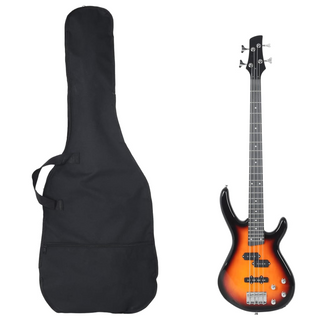 vidaXL Electric Bass Guitar for Beginner with Bag Brown and Black 4/4 46" - Giant Lobelia