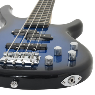 vidaXL Electric Bass Guitar for Beginner with Bag Blue and Black 4/4 46" - Giant Lobelia