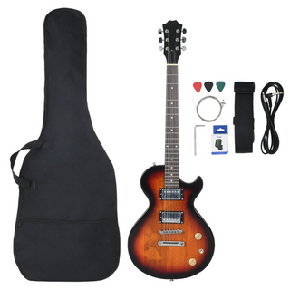 vidaXL Electric Guitar for Beginner with Bag Brown and Black 4/4 39" - Giant Lobelia