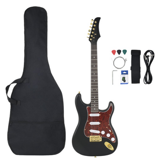 vidaXL Electric Guitar for Beginner with Bag Black and Gold 4/4 39" - Giant Lobelia