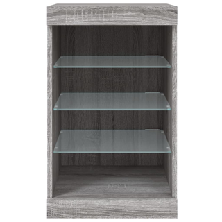 vidaXL Sideboard with LED Lights Grey Sonoma 41x37x67 cm - Giant Lobelia