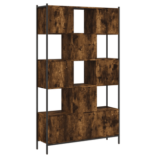 Bookcase Smoked Oak - Stylish and Functional Storage Solution - Giant Lobelia