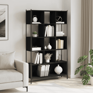 Bookcase Black - Stylish Organization and Display for Your Living Space - Giant Lobelia