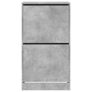 vidaXL Shoe Cabinet with 2 Flip-Drawers Concrete Grey 60x42x108 cm - Giant Lobelia