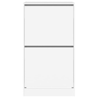 vidaXL Shoe Cabinet with 2 Flip-Drawers White 60x42x108 cm - Giant Lobelia