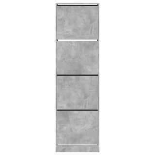 vidaXL Shoe Cabinet with 4 Flip-Drawers Concrete Grey 60x42x204 cm - Giant Lobelia