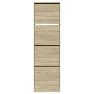 vidaXL Shoe Cabinet with 4 Flip-Drawers Sonoma Oak 60x42x204 cm - Giant Lobelia