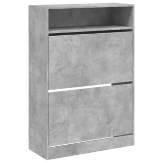 vidaXL Shoe Cabinet with 2 Flip-Drawers Concrete Grey 80x34x116 cm - Giant Lobelia