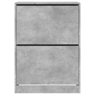 vidaXL Shoe Cabinet with 2 Flip-Drawers Concrete Grey 80x42x108 cm - Giant Lobelia