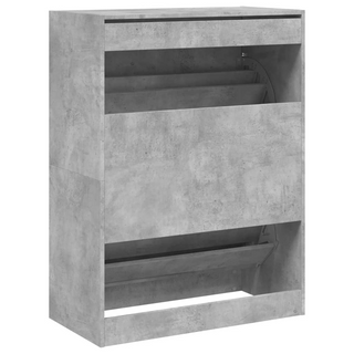 vidaXL Shoe Cabinet with 2 Flip-Drawers Concrete Grey 80x42x108 cm - Giant Lobelia