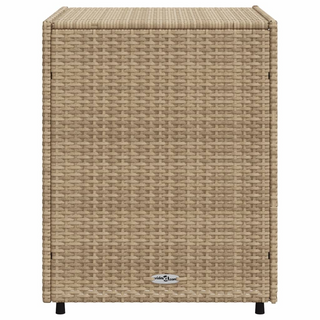 vidaXL Garden Storage Cabinet Beige 55x59x69 cm Poly Rattan - Giant Lobelia