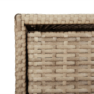 vidaXL Garden Storage Cabinet Beige 55x59x69 cm Poly Rattan - Giant Lobelia