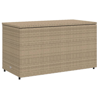 vidaXL Garden Storage Cabinet Beige 110x55x60.5 cm Poly Rattan - Giant Lobelia