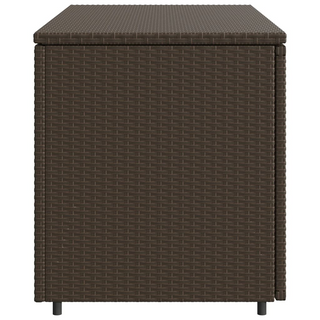 vidaXL Garden Storage Cabinet Brown 110x55x60.5 cm Poly Rattan - Giant Lobelia