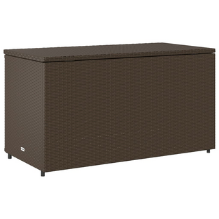 vidaXL Garden Storage Cabinet Brown 110x55x60.5 cm Poly Rattan - Giant Lobelia