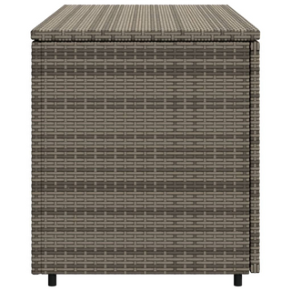 vidaXL Garden Storage Cabinet Grey 110x55x60.5 cm Poly Rattan - Giant Lobelia