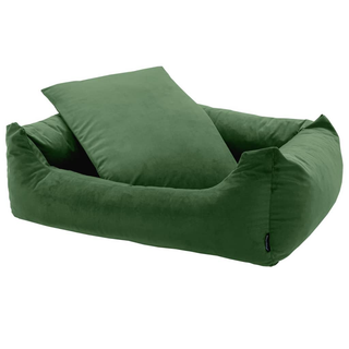 Madison Dog Bed Velvet 80x67x22 cm Green - Giant Lobelia