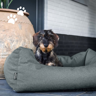 Madison Outdoor Dog Bed Manchester 80x67x22 cm Grey - Giant Lobelia