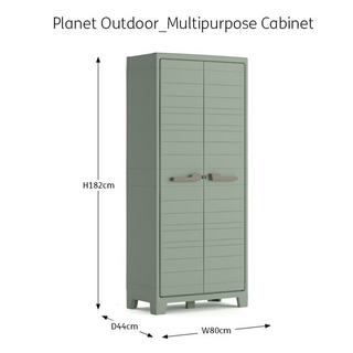 Keter Multi-purpose Outdoor Storage Cabinet Planet Jade Grey - Giant Lobelia