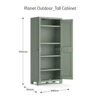 Keter Multi-purpose Outdoor Storage Cabinet Planet Jade Grey - Giant Lobelia