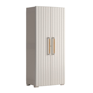 Keter Multi-purpose Storage Cabinet Groove Beige and Sand - Giant Lobelia