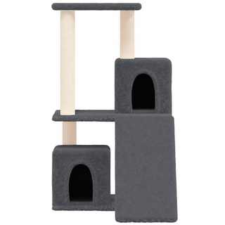 Cat Tree with Sisal Scratching Posts Dark Grey 82 cm - Giant Lobelia