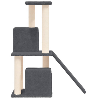 Cat Tree with Sisal Scratching Posts Dark Grey 82 cm - Giant Lobelia